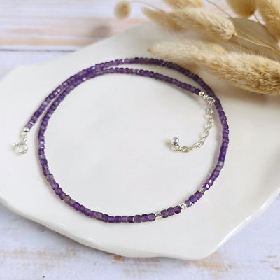 Choker Petra Amatista