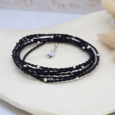 Pulsera chilenita 1 metro hilo y plata