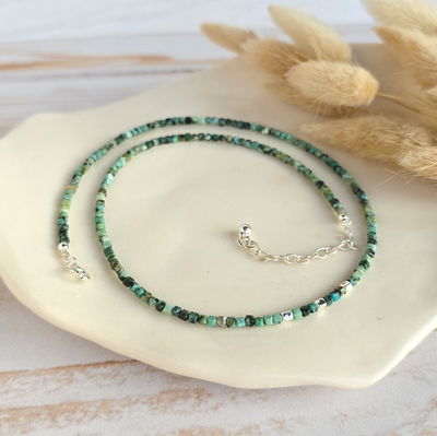 Choker Petra Turquesa africana 