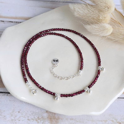 Choker Lucero Granate