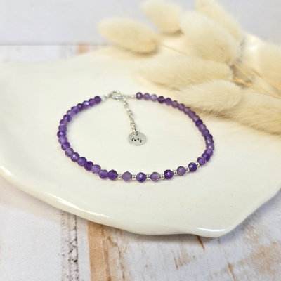 Pulsera facetada Amatista