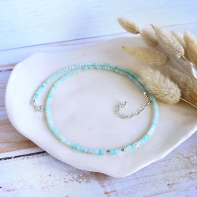 Choker Petra Amazonita