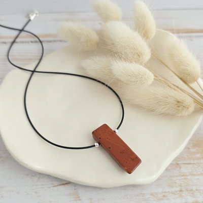 Collar Ritual Jaspe rojo