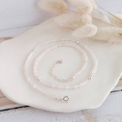 Choker Energía Cuarzo rosa 