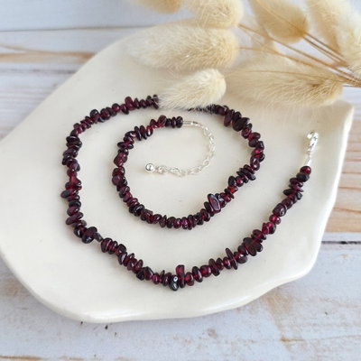 Choker Escalla Granate