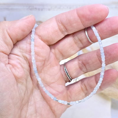 Choker Petra Aguamarina 