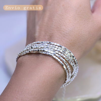 Pulsera chilenita 1 metro Cubitos