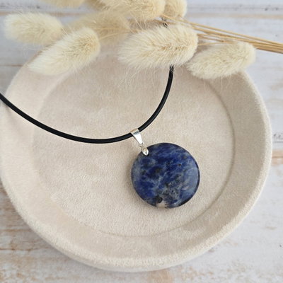 Collar Disco Sodalita 