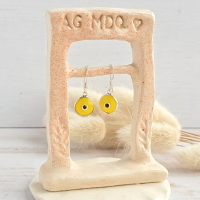 Aros Ojo turco Amarillo 
