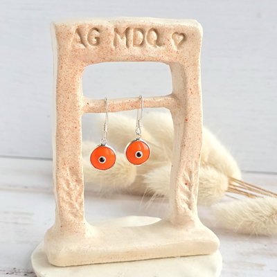 Aros Ojo turco Naranja