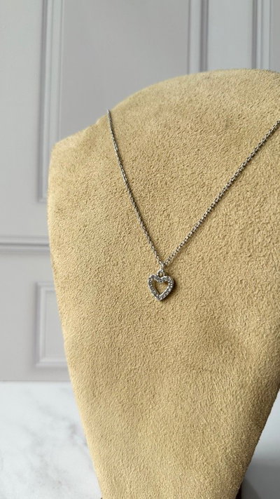 Cadenita corazón strass ac quirurgico