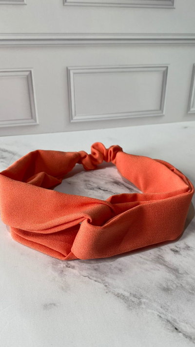 Turbante clasico naranja