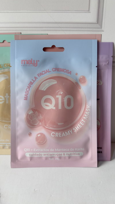 Mascarilla facial antiarrugas y nutritiva