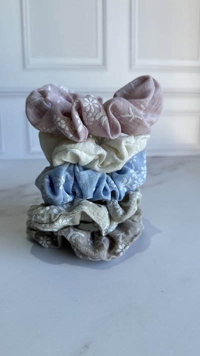 Scrunchie florcitas