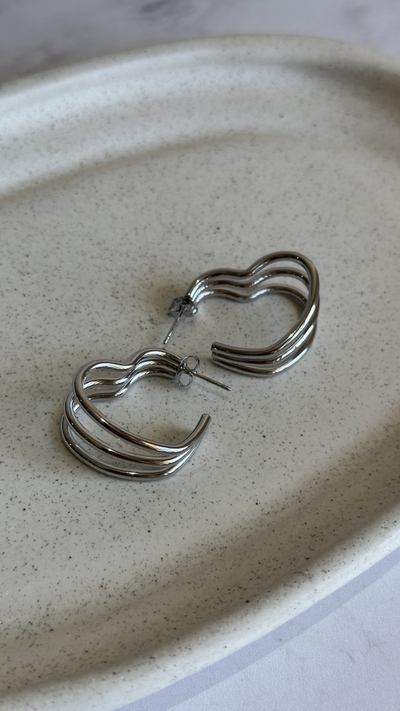 Aros corazón triple