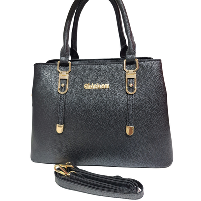 Cartera De Ecocuero Negra