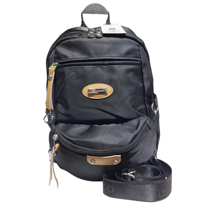 Mochila Torazzo Negra Impermeable Con Riñonera Desmontable
