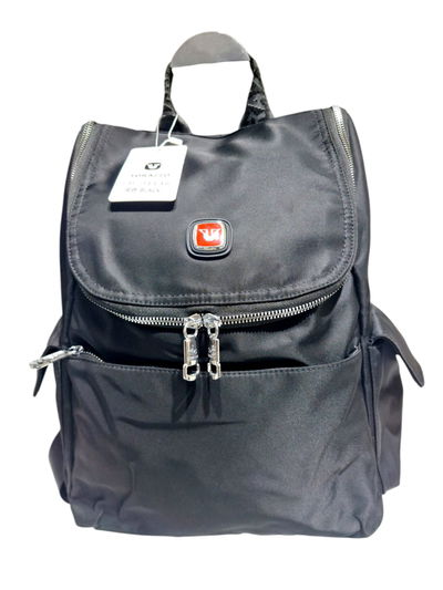 Mochila Torazzo Negra De Tela De Avión Impermeable