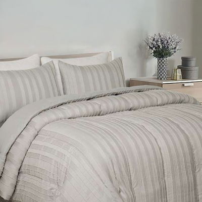 Acolchado Chenille gris