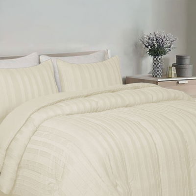 Acolchado Chenille crema