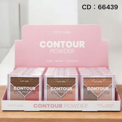 PALETA DE CONTORNO + RUBOR + ILUMINADOR - CITY GIRL
