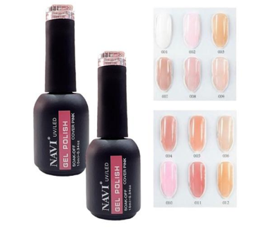 Esmalte Semipermanente Nude Pink Uv Led Navi 10ml Gel Polish