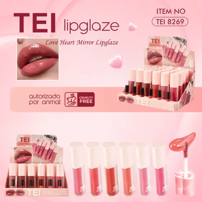 LOVE HEART MIRROR LIPGLAZE - TEI