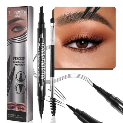 DELINEADOR FIBRA + LAPIZ PARA CEJAS - TEI