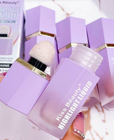 ILUMINADOR KISS BEAUTY LIQUIDO CON ESPONJA