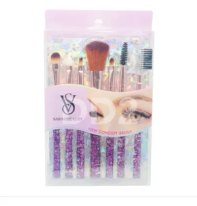 Set De Brochas X7 Brillante Glitter Maquillaje