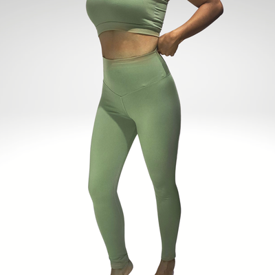 Calza deportiva larga de mujer | ekaya – Verde