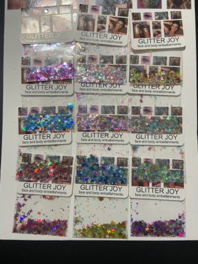 Glitter joy mariposas para el cuerpo y rostro