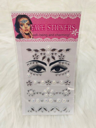 Face stickers strass autoadhesivo para el rostro