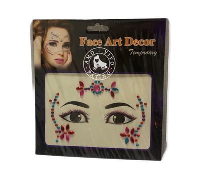 Stickers cristales para la cara Face Art Decor strass autoadhesivo