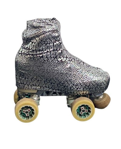Cubrebotas estampados Reptil Plateado Patín Artístico