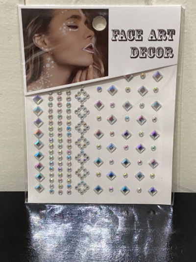 Strass autoadhesivos para rostro