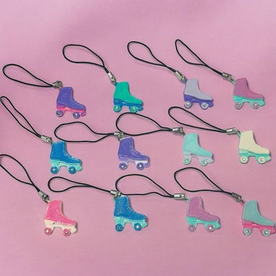 Straps para celular patín con strass