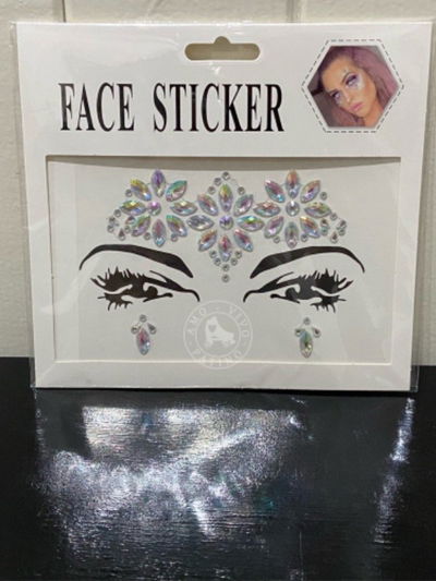 Gemas strass autoadhesivos para el rostro