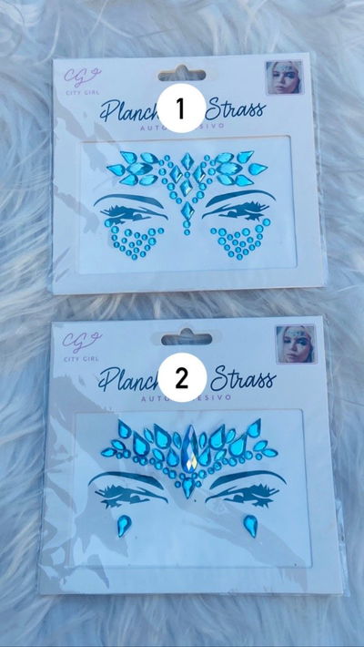 Planchas de strass autoadhesivos colores