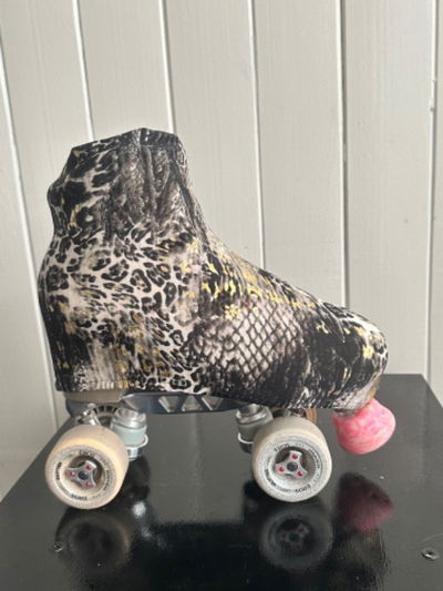 Cubrebotas estampados modelo Animal Print Gold