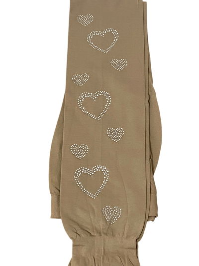 Medias con strass diseño corazones Modellini