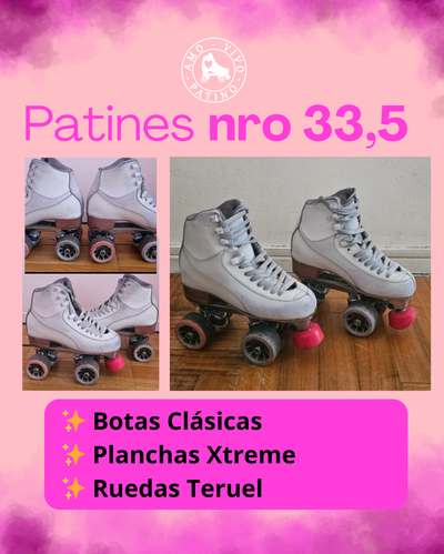 Patines artísticos nro 33,5