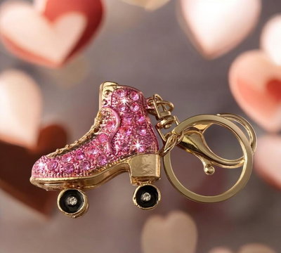 Llaveros Pink Glam Skate