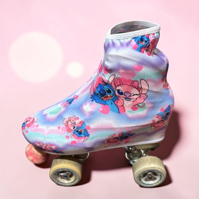 Cubrebotas diseño Ángela y Stitch love