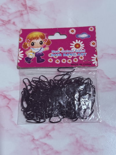 Colitas negras para el pelo de silicona 