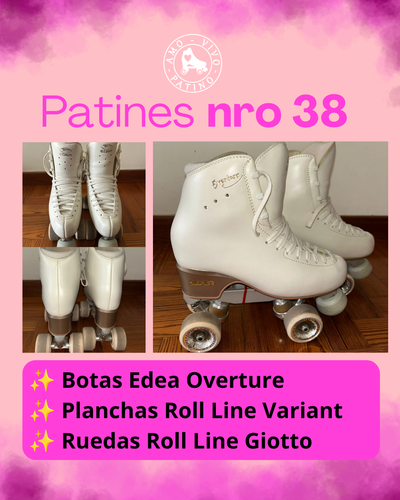 Patines artísticos profesionales nro 38