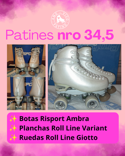 Patines artísticos italianos nro 34,5
