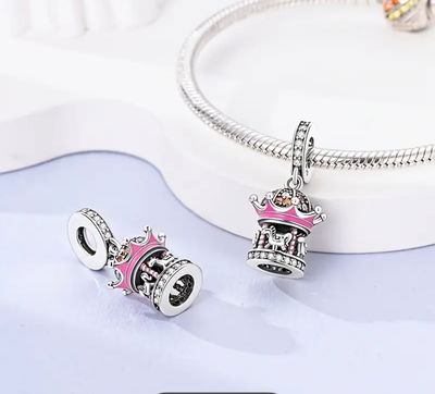 Dije Carrusel plata 925 Charms estilo Pandora