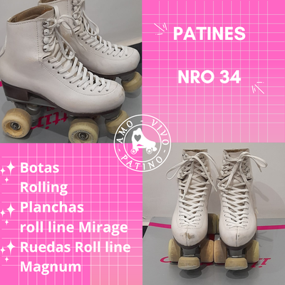 Patines nro 34 usados 
