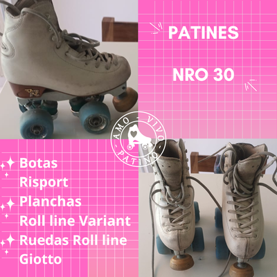 Patines artísticos nro 30 italianos 